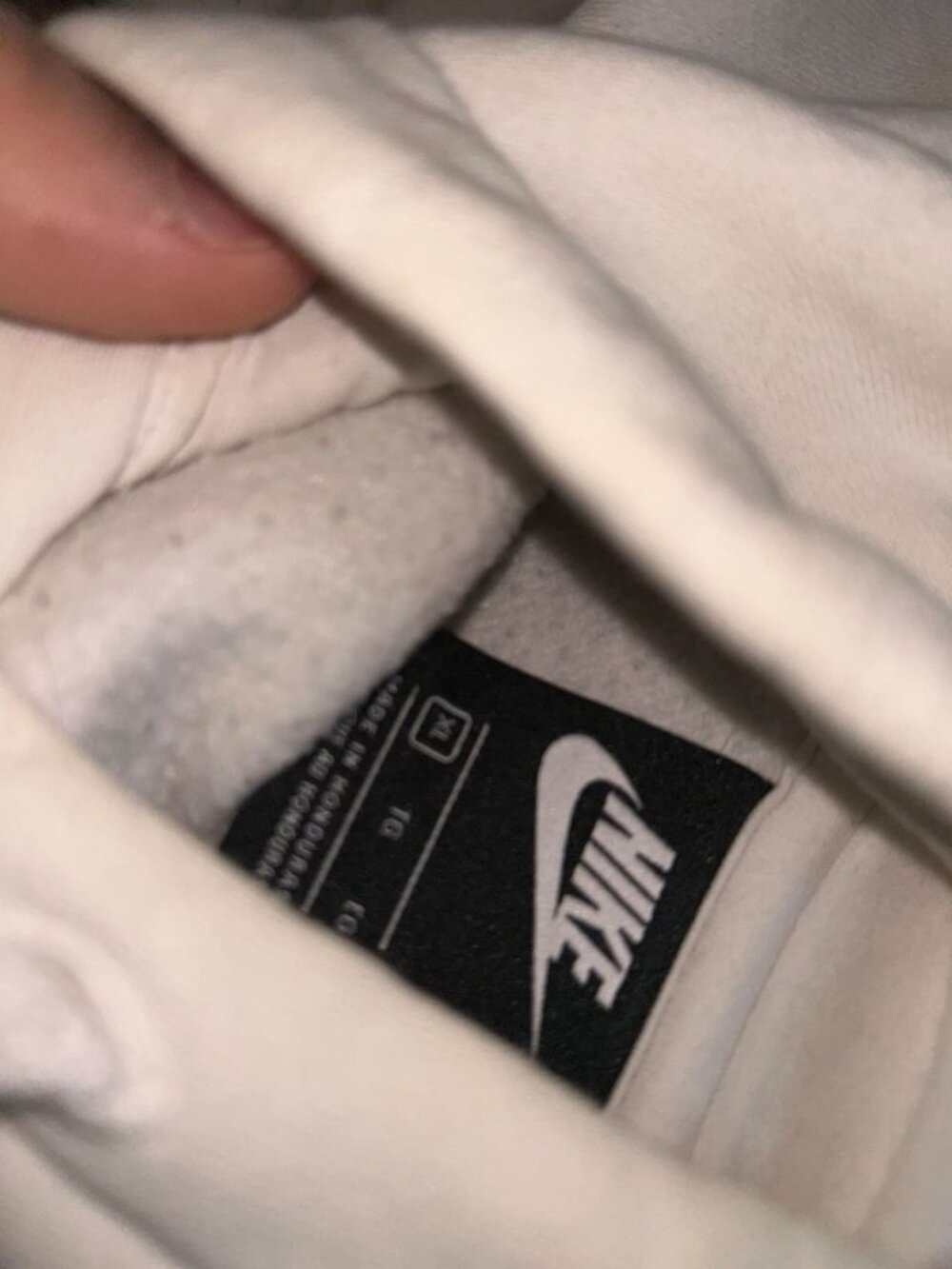 Nike Sportswear Club Fleece Pullover Hoodie White (Black Embroidered Logo) Size…